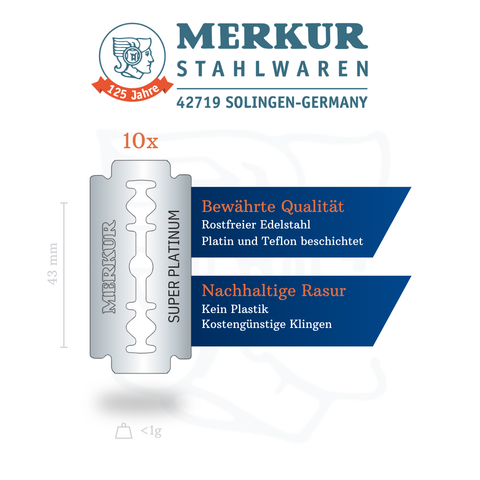 Merkur - Super Platinum - Rasierklingen